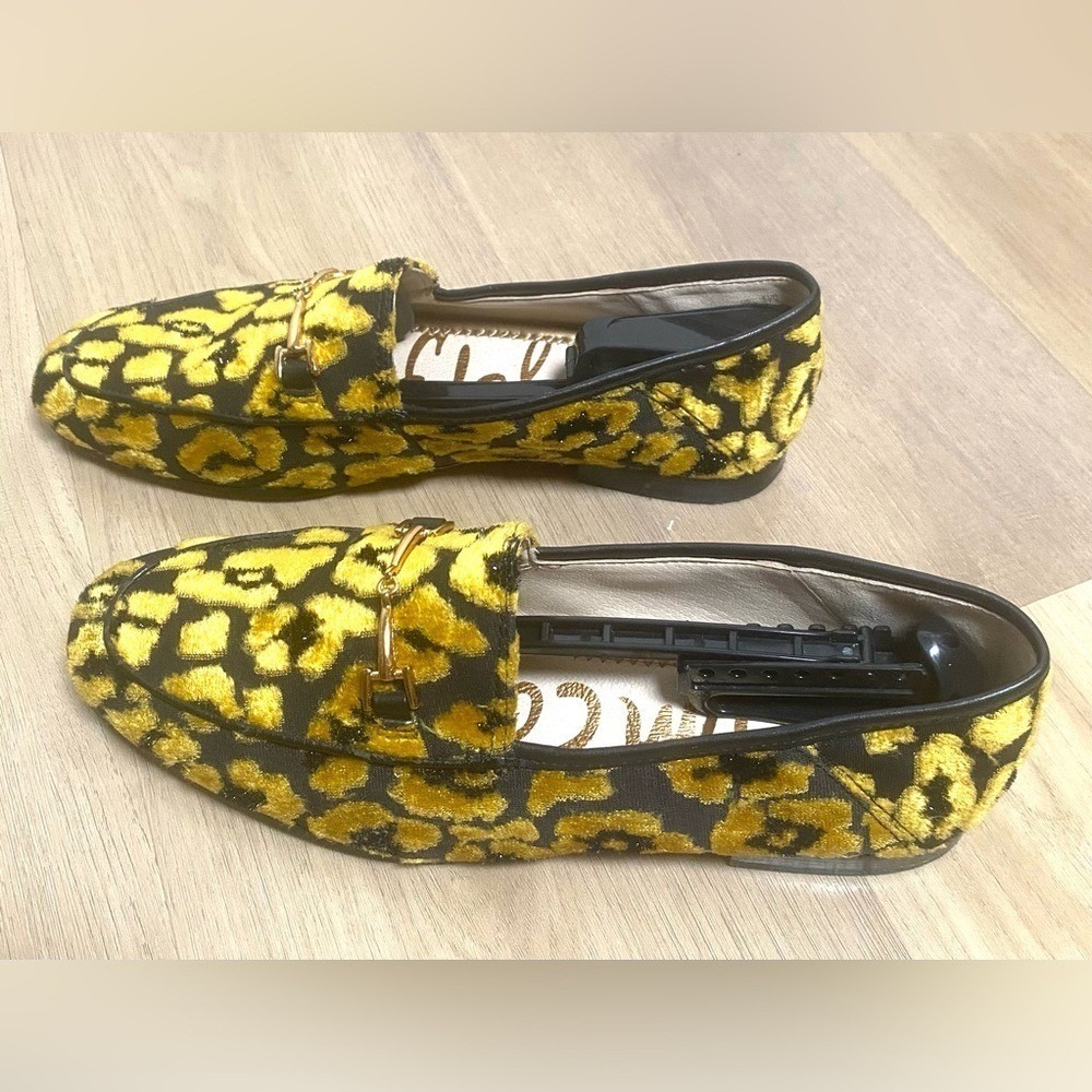 SAM EDELMAN "Loraine" Animal Print Loafers Flats Shoes Sz 7.5 - Picture 3 of 8